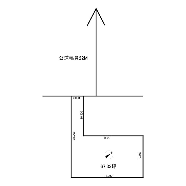 【建築条件付き】愛国東4丁目　売地の土地図