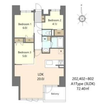 【間取り】 | S-RESIDENCE谷町六丁目alo