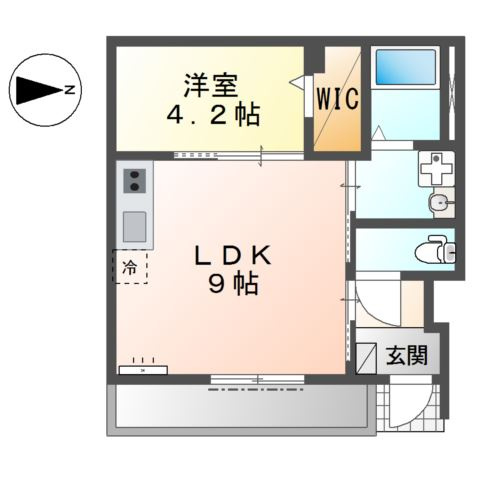 （仮称）大和高田市有井新築アパートの間取り