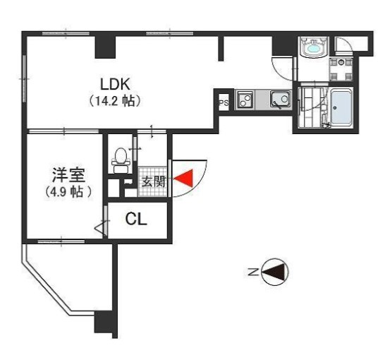 AZ天満の間取り