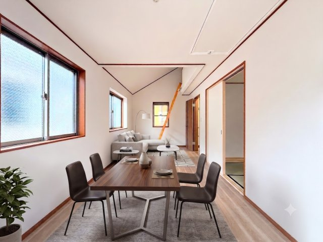 戸塚区戸塚町　中古戸建て　第7の居間・リビング|◆リビングは一日中太陽の光が射し込みます。家族が集まる空間は、自然と笑顔が溢れます！(家具はイメージです)