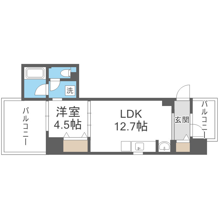 ブリリアントコートクラージュの間取り