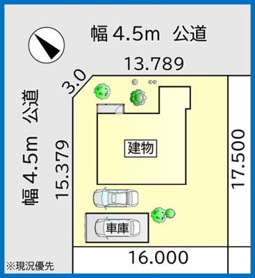 【区画図】 | 花川北2-5　戸建 | 敷地広々84坪の北側角地♪通行便利な立地です♪