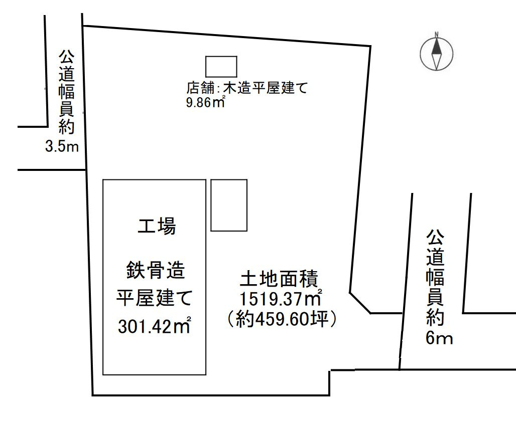 知多郡武豊町字楠5丁目の区画図
