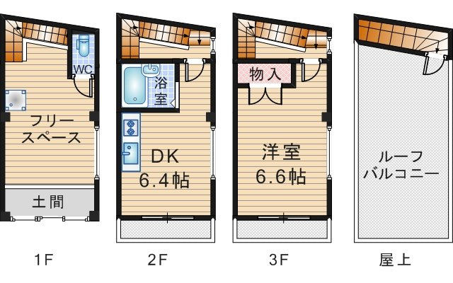 池田市栄本町戸建の間取り