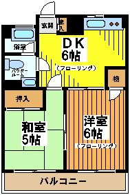 第二木村マンションの間取り