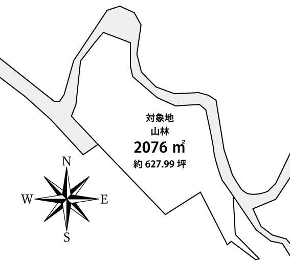 糸島市二丈吉井土地の区画図