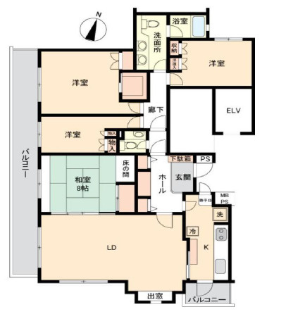 パシフィックパレス大磯の間取り