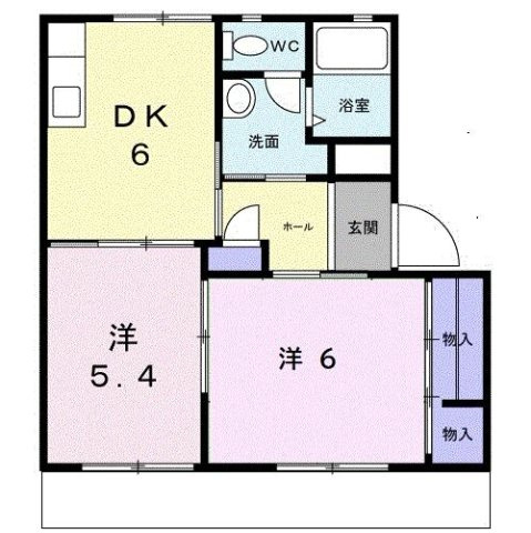 梨の木ハイツＢの間取り