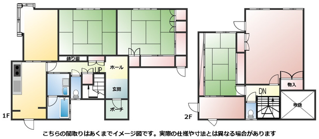 【間取り】 | いわき市平赤井比良　インナーガレージ　4DK