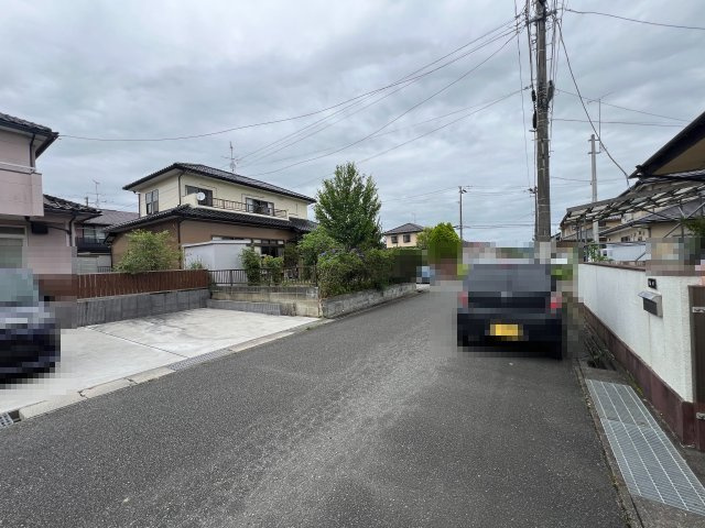 【前面道路含む現地写真】 | いわき市平赤井比良　インナーガレージ　4DK