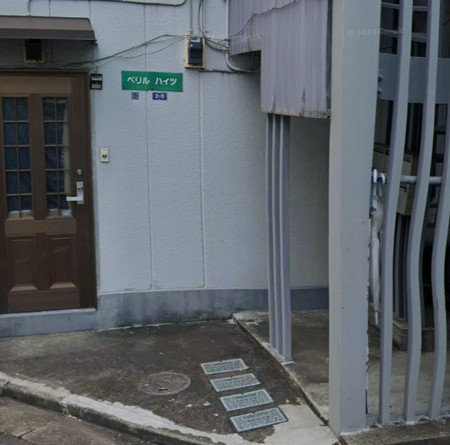 ベリルハイツのエントランス