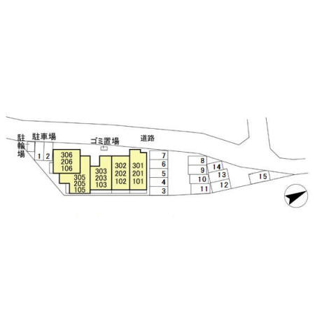 Ｓｅｊｏｕｒ　ＢｏＷ（セジュール　ボウ）の区画図