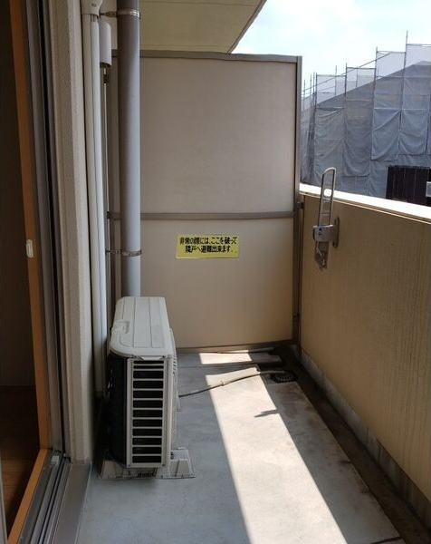 名古屋市中川区福住町の賃貸マンションのバルコニー