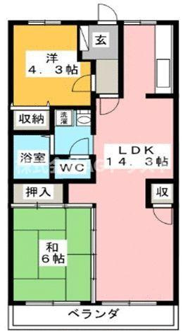【間取り】 | エスポワールＫ