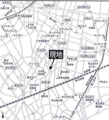 シエールグラン上池台の地図