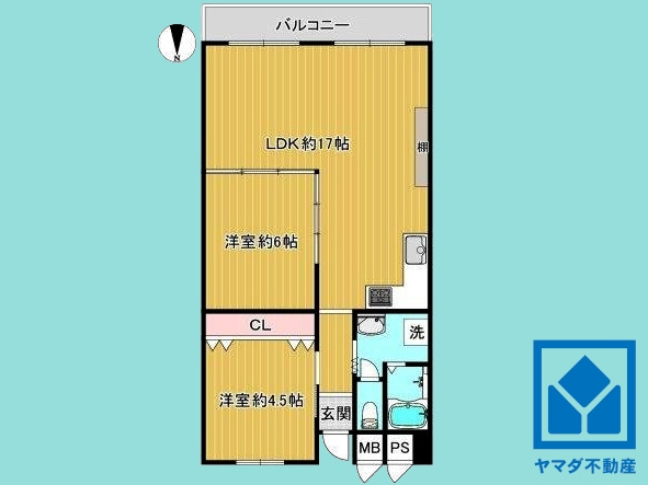 ハイム伏見C棟の間取り