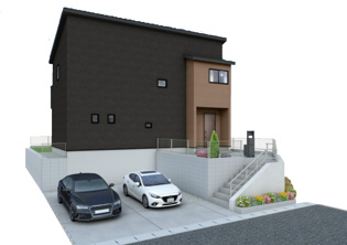 1号棟建物イメージ図　※イメージにつき実際の施工等とは異なります。
