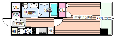 【間取り】 | エスリード弁天町パークプレイス