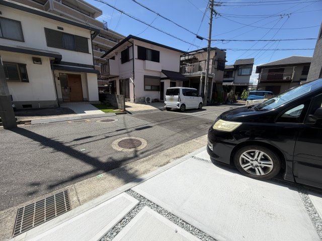 明石市東二見新築の前面道路含む現地写真