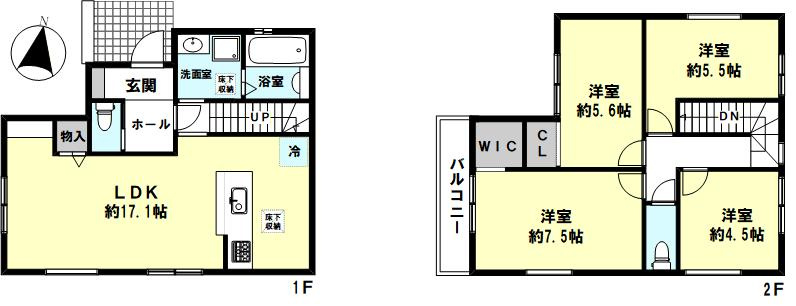 明石市東二見新築の間取り