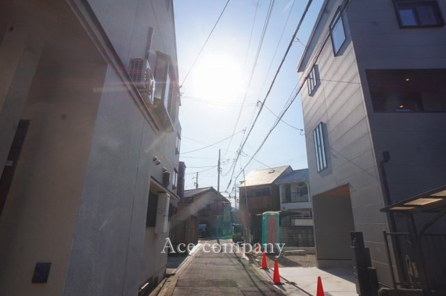 【前面道路含む現地写真】 | 住吉区沢之町1丁目 | 【前面道路：幅員約3.6ｍ】約35ｍで大通りに出られます♪