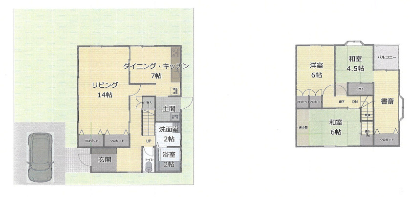 北相馬郡利根町大字羽根野　中古戸建の間取り