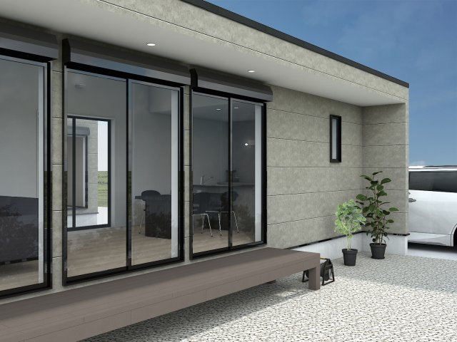 ◎藤沢市渡内3丁目　新築平屋建　の外観パース|外観の完成イメージ☆