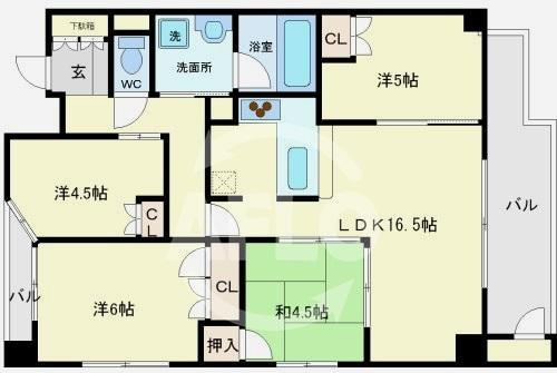 ラ・ヴィータ日本橋の間取り|ラヴィータ日本橋　間取り図