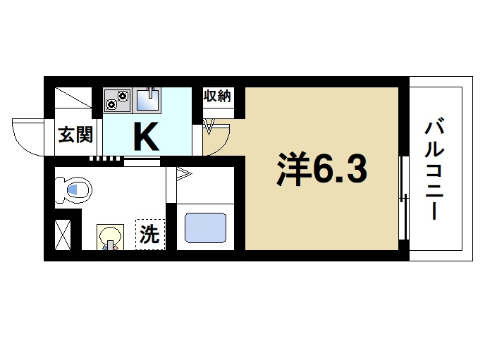 オリーブミネット郡山九条の間取り