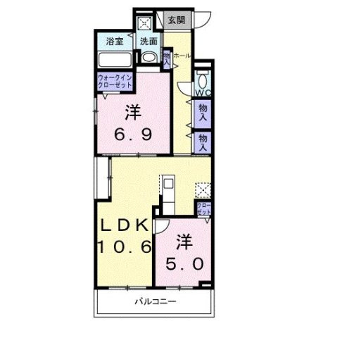 ローズ　スクエアの間取り