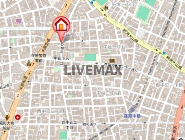 【地図】ハーモニーグラシア武蔵小山