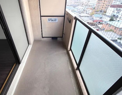 【バルコニー】 | 倉敷市老松町３丁目マンション 
