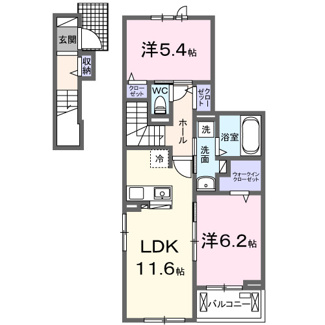 【間取り】 | メゾン　ド　クオーレ　Ⅱ