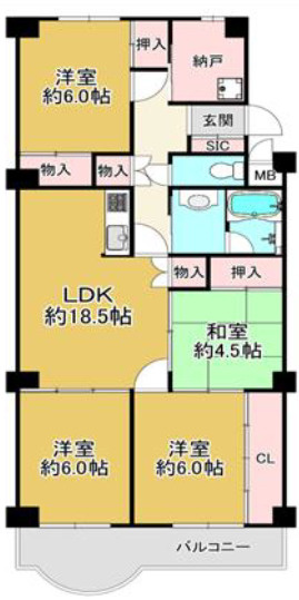 熊内台セントポリアの間取り
