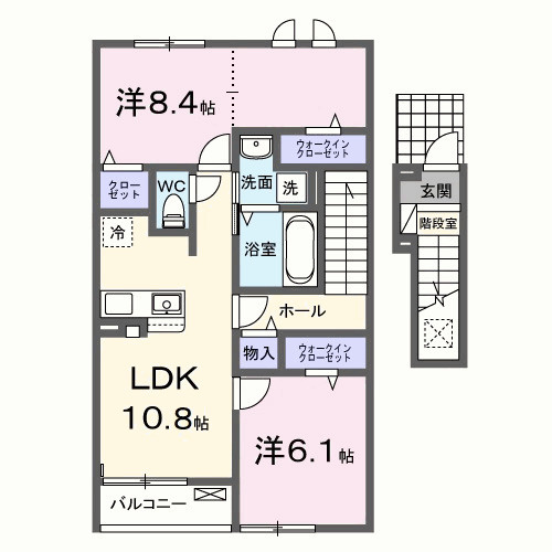 グランビスタ初月の間取り|間取図