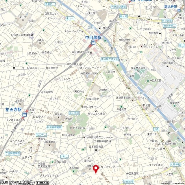 目黒第３コーポの地図