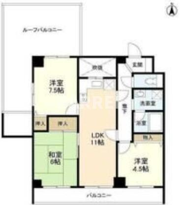 エスポワール緑地の間取り