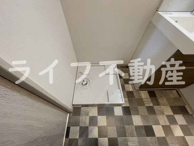 メゾンキコー今里の洗面所|ゆったりとスペースのある洗面所