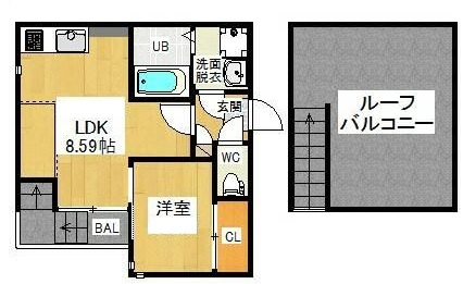 ＧＲＡＮＤＴＩＣ　越谷レイクタウンの間取り|間取りです。