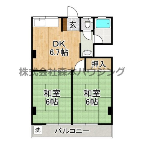 【間取り】 | 　橋爪ビル