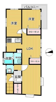【間取り】 | 貸家　東久留米市東本町