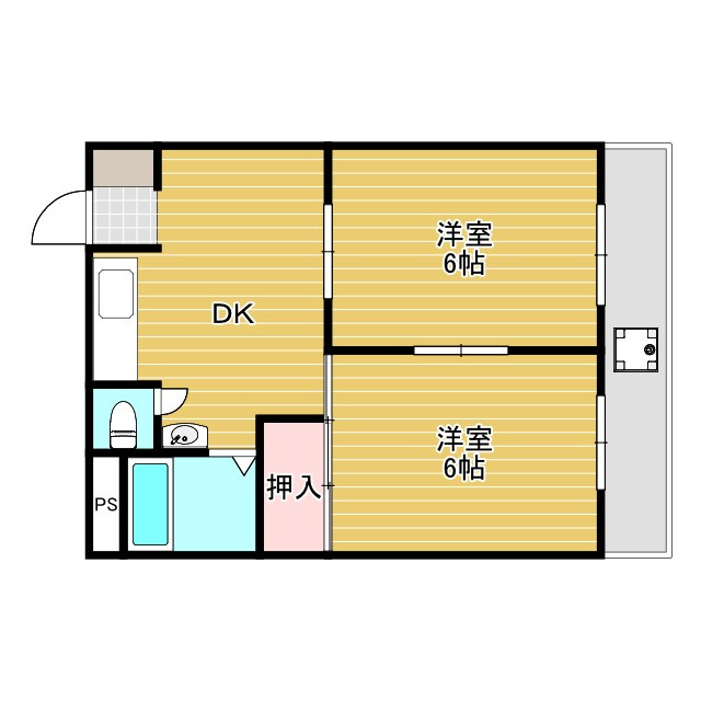 エリータ桃山台Ⅱの間取り