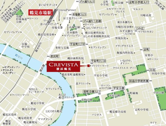 クレヴィスタ横浜鶴見の地図
