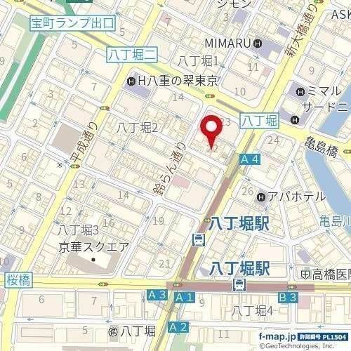 Ｔｈｅ　Ｒｅｓｉｄｅｎｃｅ　Ｎｉｈｏｎｂａｓｈｉの地図