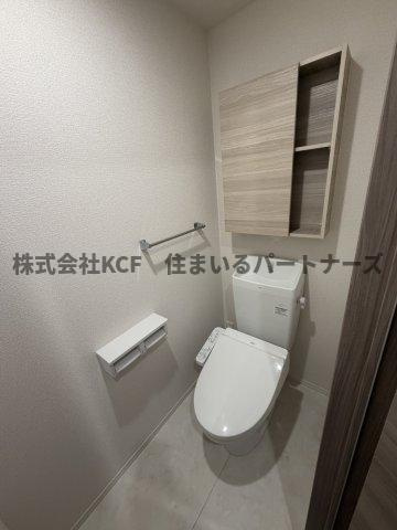 アベリアⅡ番館のトイレ|落ち着いた色調のトイレです
