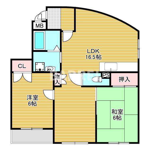第２０千里ハイツの間取り