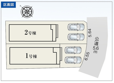 【区画図】 | 駿東郡長泉町南一色 新築一戸建て 2号棟 | 2号棟の区画図です