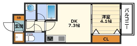 ONE ROOF FLAT TENJIMBASHIの間取り
