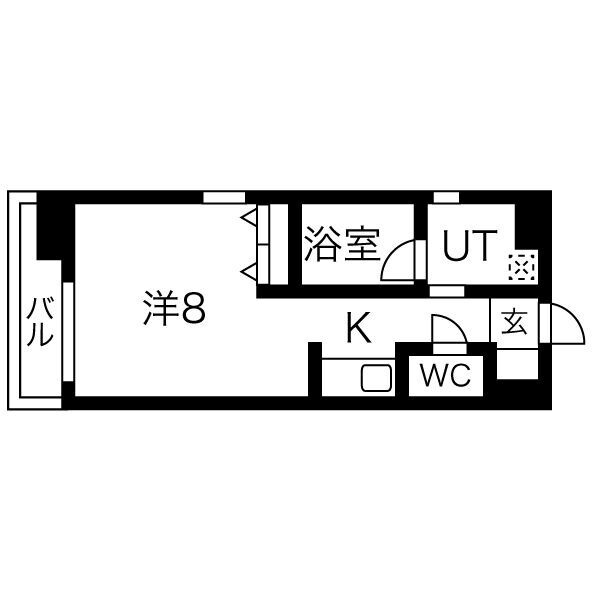 エムティースクエア吉塚駅前の間取り|使いやすい間取りです。